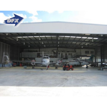 Qingdao durable steel prefab aircraft windproof hangar construction building